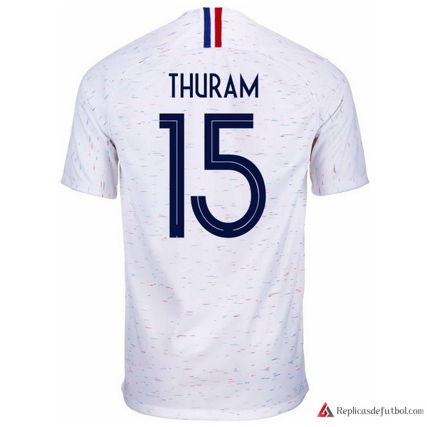 Camiseta Seleccion Francia Segunda equipación Thuram 2018 Blanco